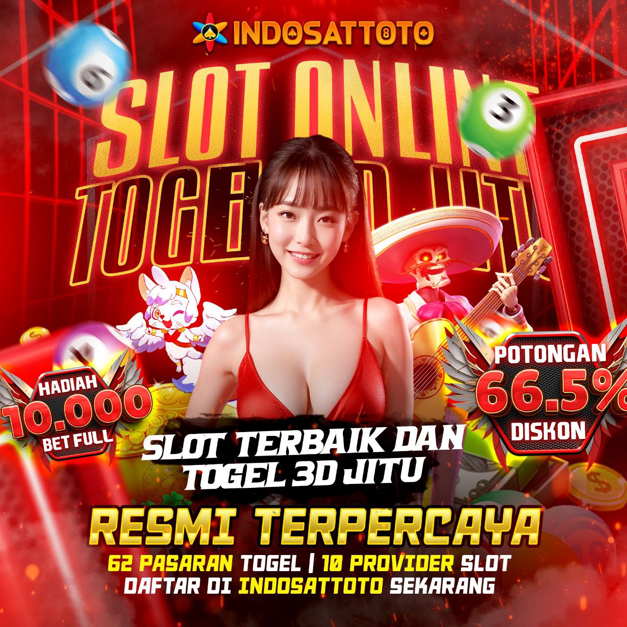 INDOSATTOTO - Daftar Situs Slot Online Resmi & Toto Slot 4D Mudah Maxwin
